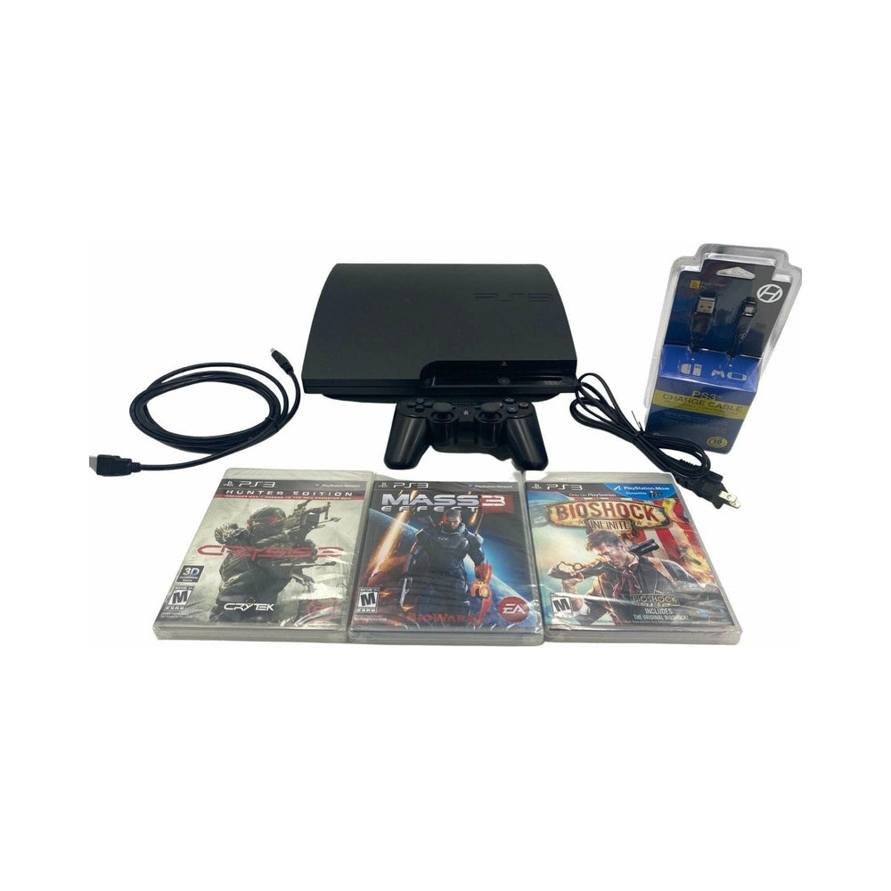 PlayStation 3 Slim System 160GB (With 3 New Game Bundle) (Online Order Only)