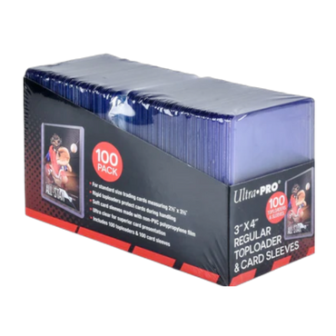 100-Pack Ultra-Pro Toploader and Sleeves | New (ONLINE ORDER ONLY)