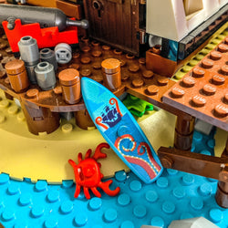 B3 Customs® Printed Kraken Surfboard made from LEGO® bricks (Online Order Only)