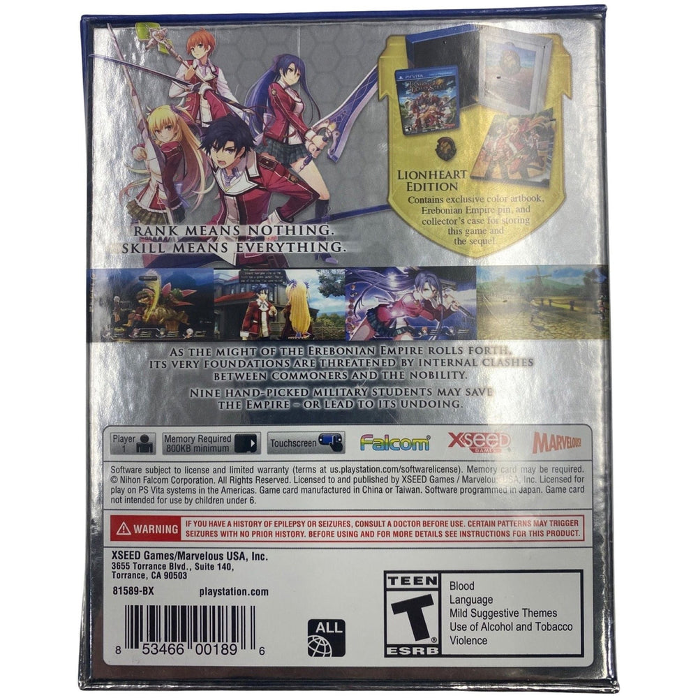 Legend Of Heroes: Trails Of Cold Steel [Lionheart Edition] - PlayStation Vita (Online Order Only)