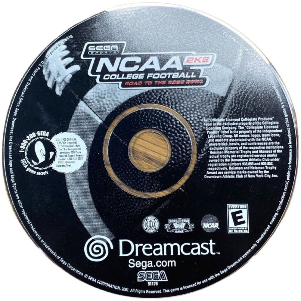 NCAA College Football 2K2 - Sega Dreamcast (LOOSE) (Online Order Only)