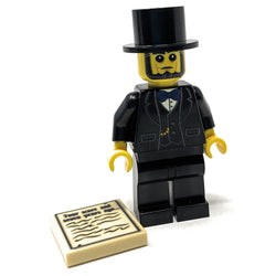 Abraham Lincoln US President Minifig made using LEGO parts - B3 Customs (Online Order Only)