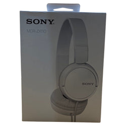 Sony ZX Series Wired On-Ear Headphones, White MDR-ZX110 (Online Order Only)