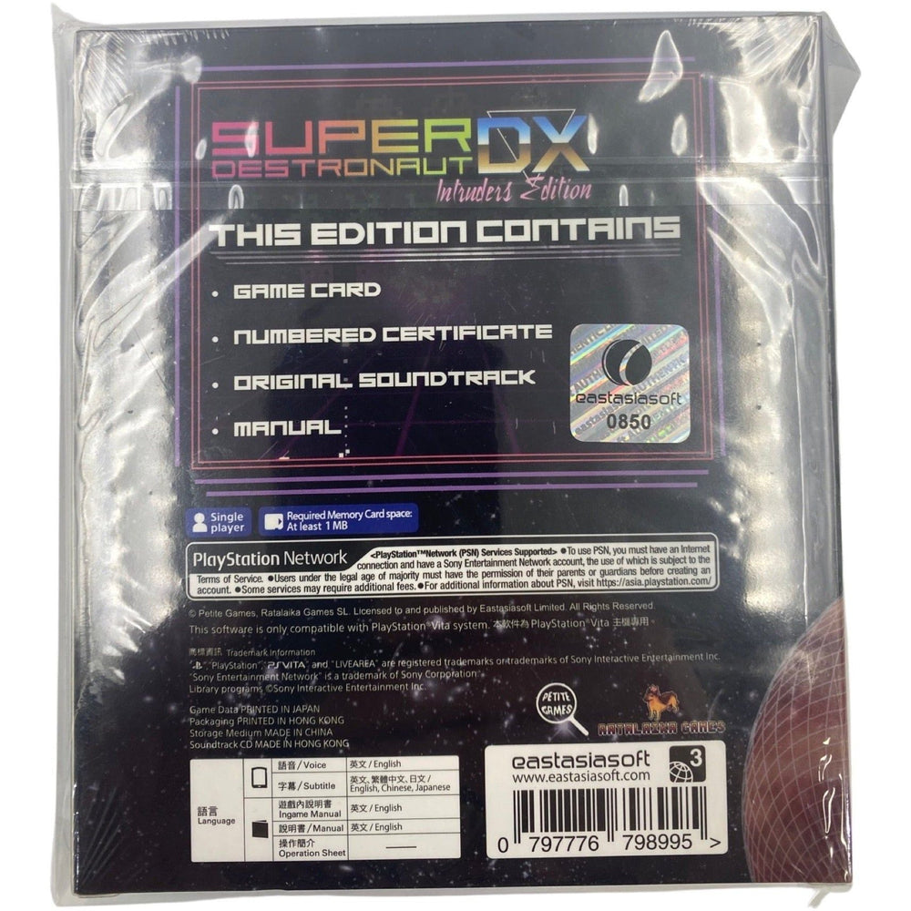 Super Destronaut DX [Intruders Edition] - PlayStation Vita (Online Order Only)