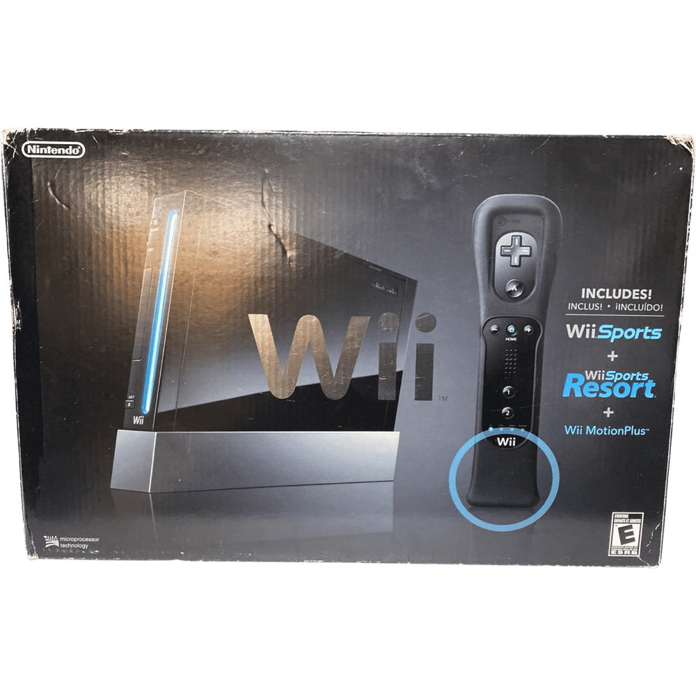 Black Nintendo Wii Console Wii Sports/Sports Resort Combo (Online Order Only)