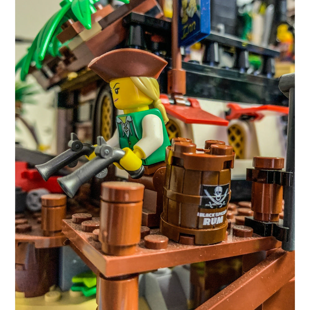Custom Black Spiced Rum Barrel / Keg made using LEGO part - B3 Customs (Online Order Only)