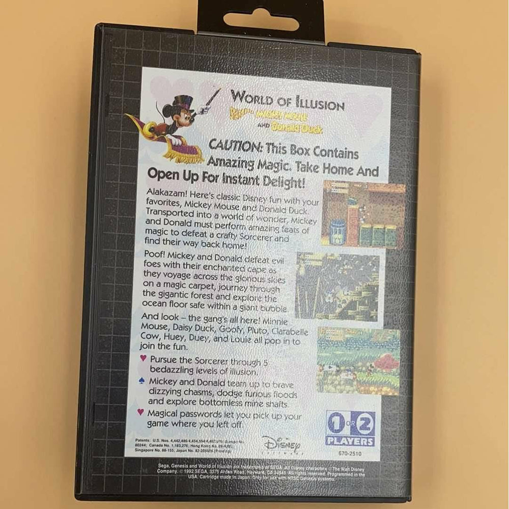 World Of Illusion - Sega Genesis (Online Order Only)