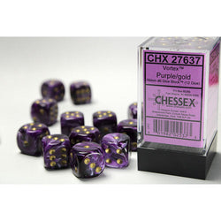 Chessex: D6 Vortex Dice set - 16MM (Online Order Only)