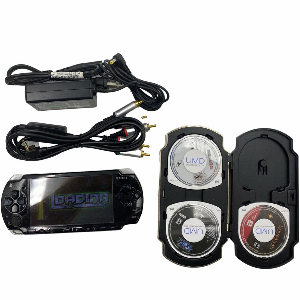 PlayStation Portable Console PSP-2001 (7 Game Bundle) (Online Order Only)