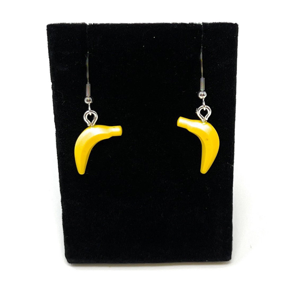 B3 Customs® Banana Earrings made from LEGO Bricks (Online Order Only)