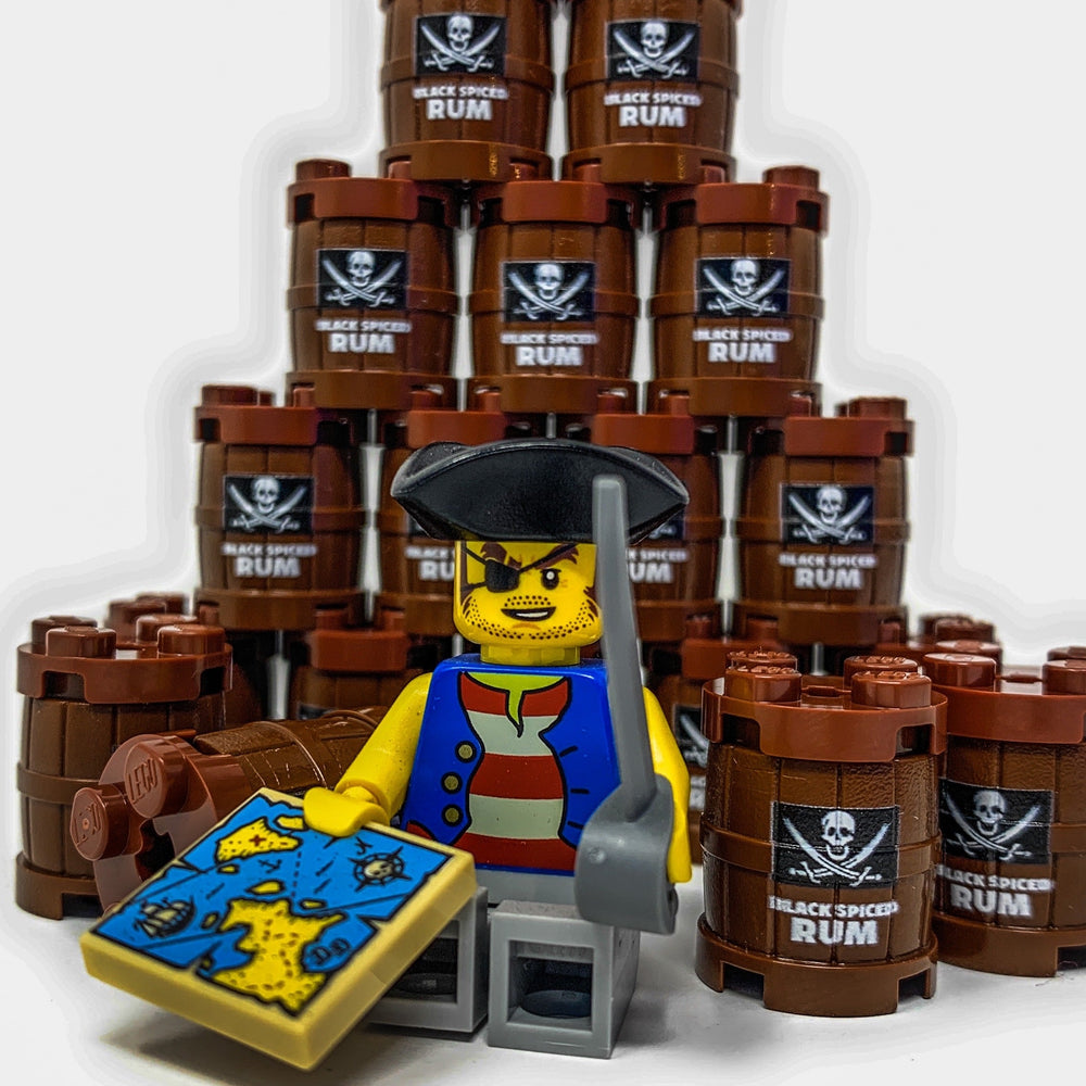 Custom Black Spiced Rum Barrel / Keg made using LEGO part - B3 Customs (Online Order Only)