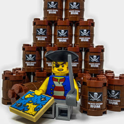 Custom Black Spiced Rum Barrel / Keg made using LEGO part - B3 Customs (Online Order Only)