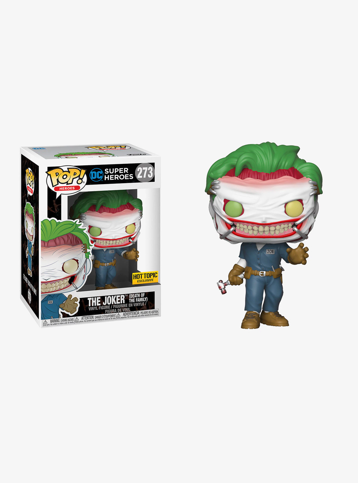 Funko POP! Batman - Joker (Death Of The Family) Vinyl Figure #273 Hot Topic Exclusive (NOT 100% MINT) (ONLINE ORDER ONLY)