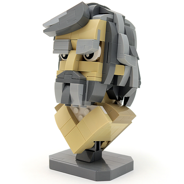 Custom LEGO Star Wars Last Jedi Luke Skywalker Bust made using LEGO ® parts (Online Order Only)