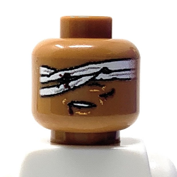 Bandaged Head - Custom LEGO Military Part (Online Order Only)