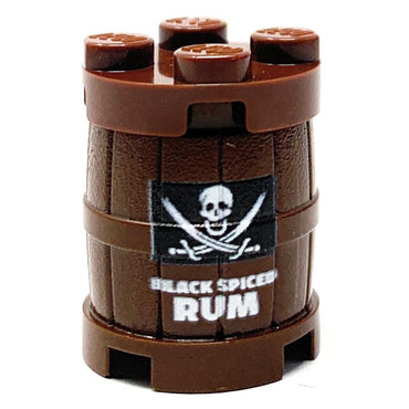 Custom Black Spiced Rum Barrel / Keg made using LEGO part - B3 Customs (Online Order Only)