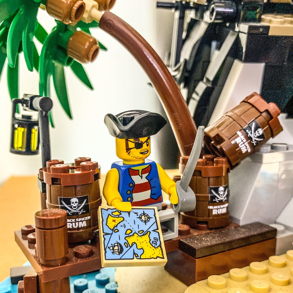 Custom Black Spiced Rum Barrel / Keg made using LEGO part - B3 Customs (Online Order Only)