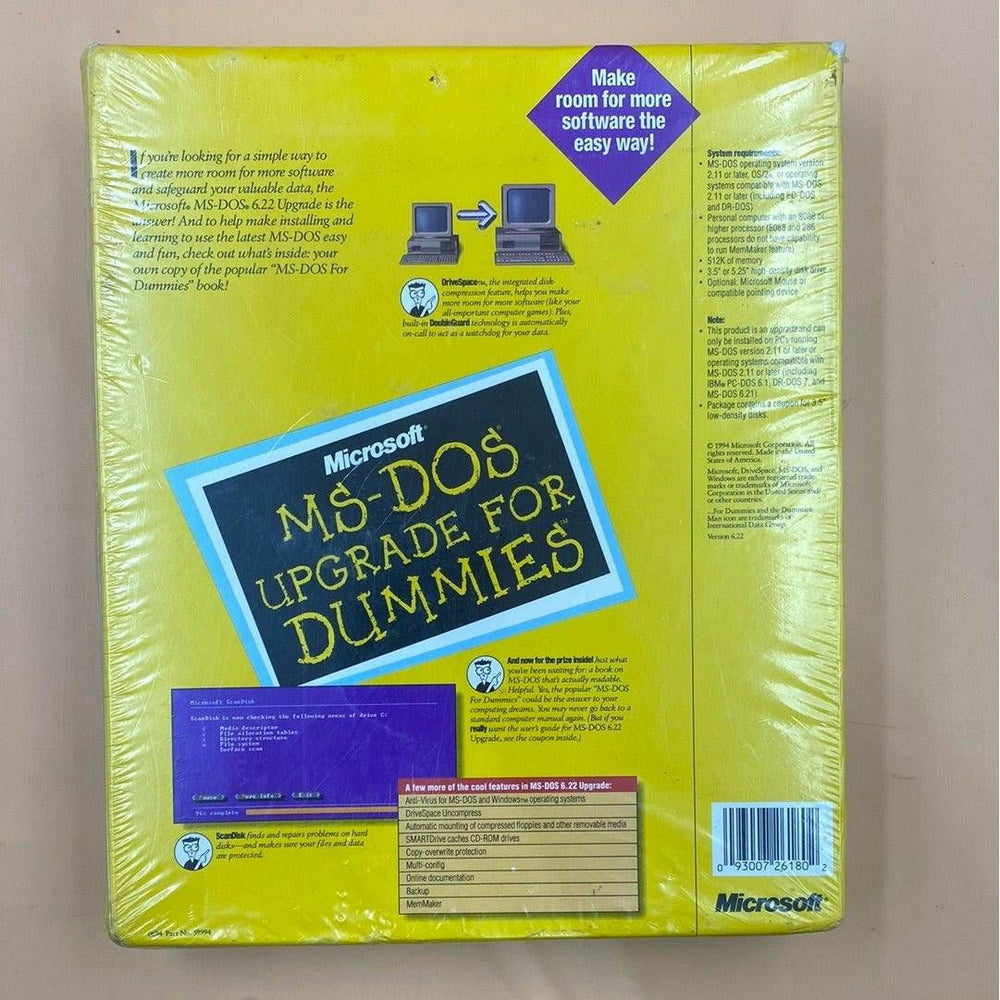 MS-DOS 6.22 Upgrade (Brand New And Factory Sealed!) - PC (Online Order Only)