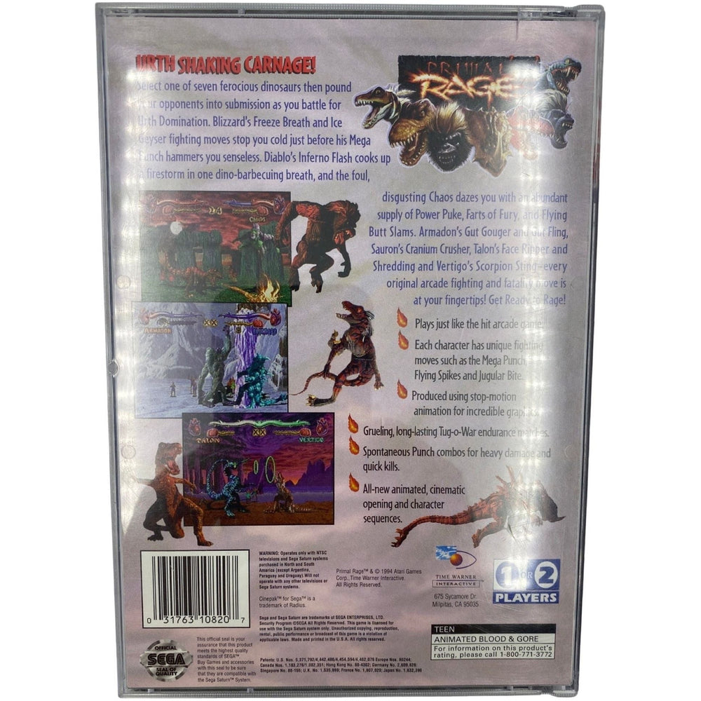 Primal Rage - Sega Saturn (Online Order Only)