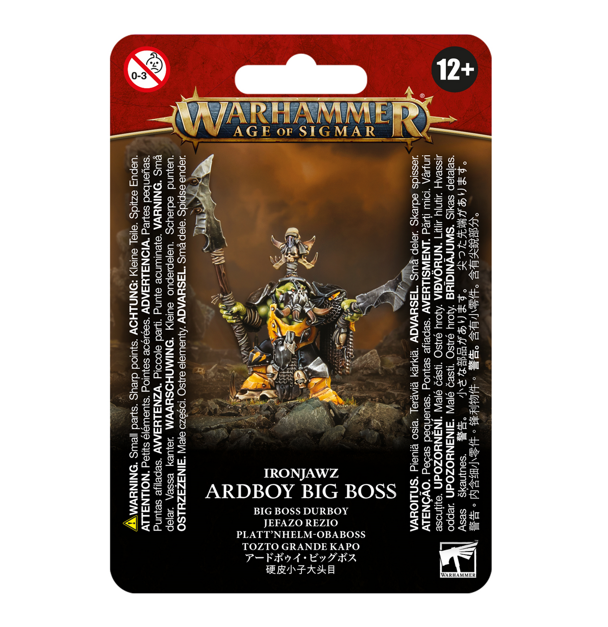 Age of Sigmar:  Orruk Warclans - Ardboy Big Boss (ONLINE ORDER ONLY)