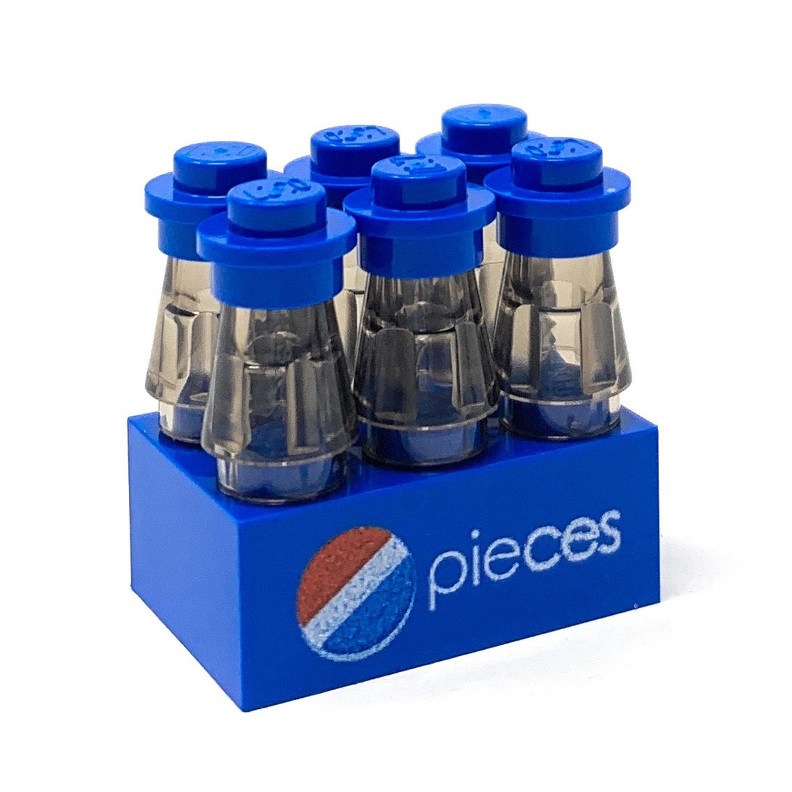 Custom 6-Pack of Pieces Soda made using LEGO parts - B3 Customs (Online Order Only)