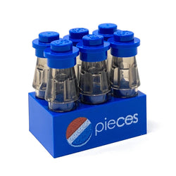 Custom 6-Pack of Pieces Soda made using LEGO parts - B3 Customs (Online Order Only)