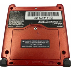 Red Gameboy Advance SP (Game Bundle) (Online Order Only)