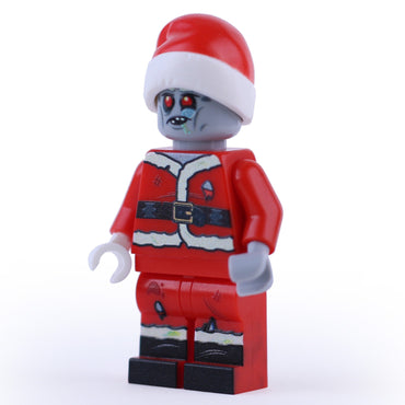 Zombie Santa Minifig made using LEGO parts - B3 Customs (Online Order Only)