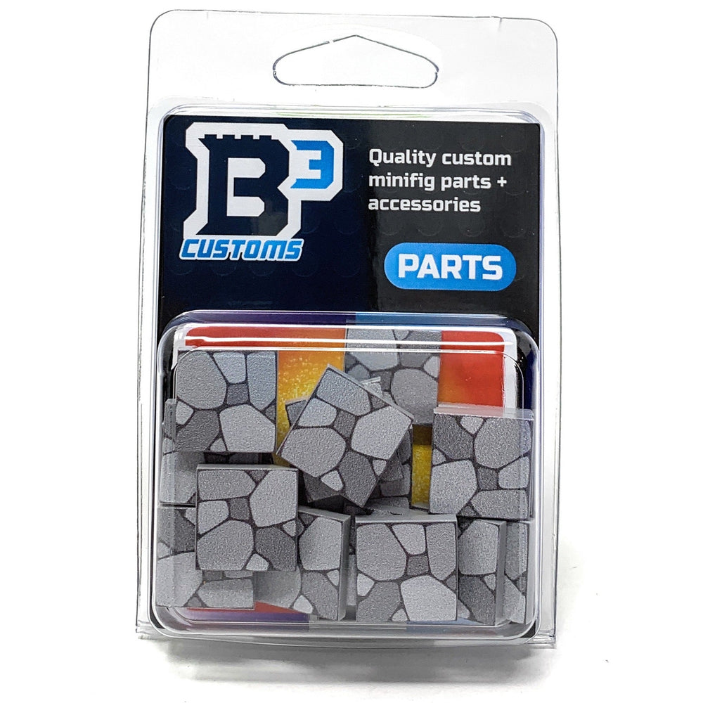 Cobblestone Tile Part Pack (20 Tiles) made with LEGO parts - B3 Customs (Online Order Only)