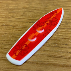 B3 Customs® Printed Hibiscus Surfboard made from LEGO® bricks (Online Order Only)