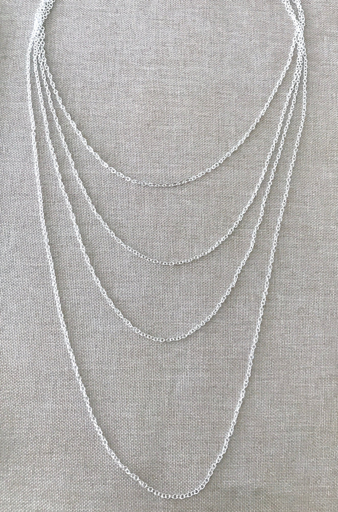 20" - 925 Sterling Silver Filled Necklace Chain - Dainty Fine - 20" - 20 Inch - Lobster Claw Clasp - .925 Stamped - Cable Chain (ONLINE ORDER ONLY)
