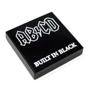 AB / CD Built in Black Music Album Cover (2x2 Tile) made using LEGO tile (Online Order Only)