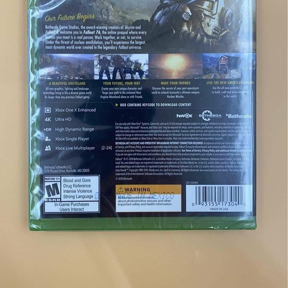 Fallout 76 - Xbox One (NEW) (Online Order Only)