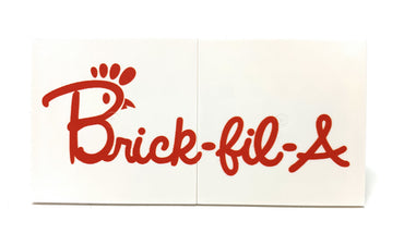 Huge Brick-Fil-A 6x12 Sign made using LEGO parts - B3 Customs (Online Order Only)