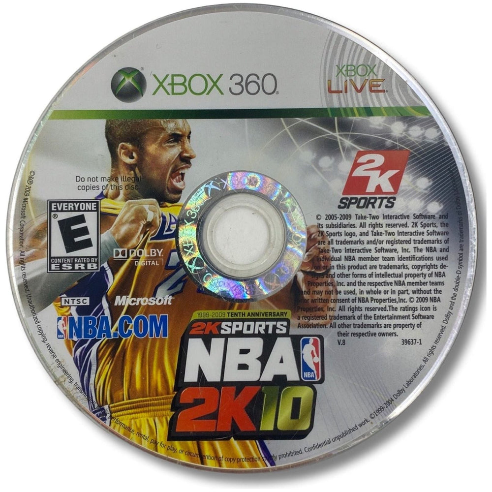 NBA 2K10 [Anniversary Edition] - Xbox 360 (Disc Only) (Online Order Only)