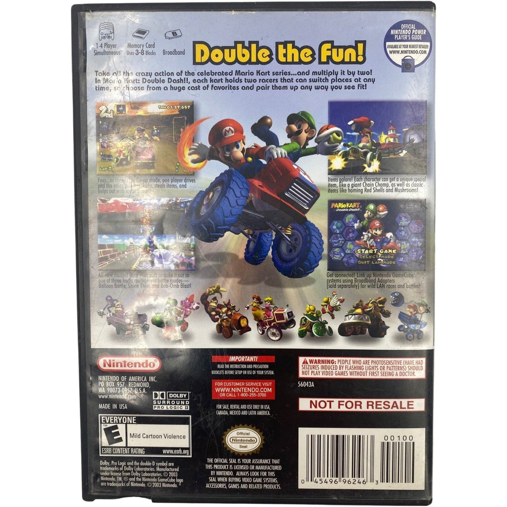 Mario Kart Double Dash [Not For Resale] Nintendo GameCube (Online Order Only)