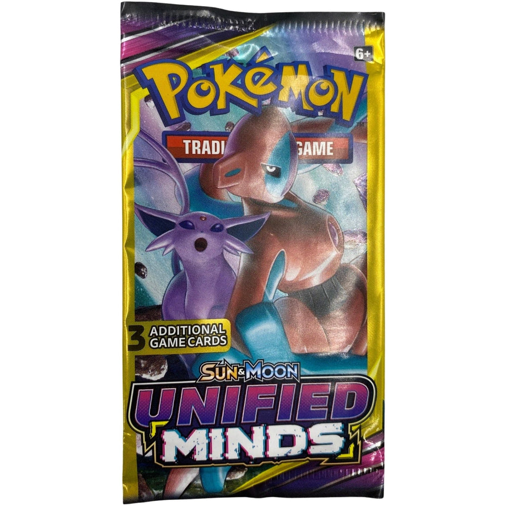 Pokeman Trading Card Game Unified Minds (3 Card Pack) (Online Order Only)