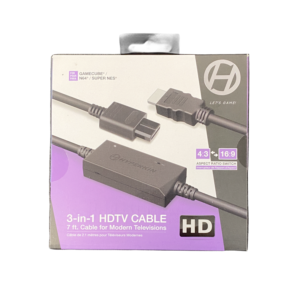 HDMI Adapter Cable for SNES/N64/Gamecube | New (ONLINE ORDER ONLY)