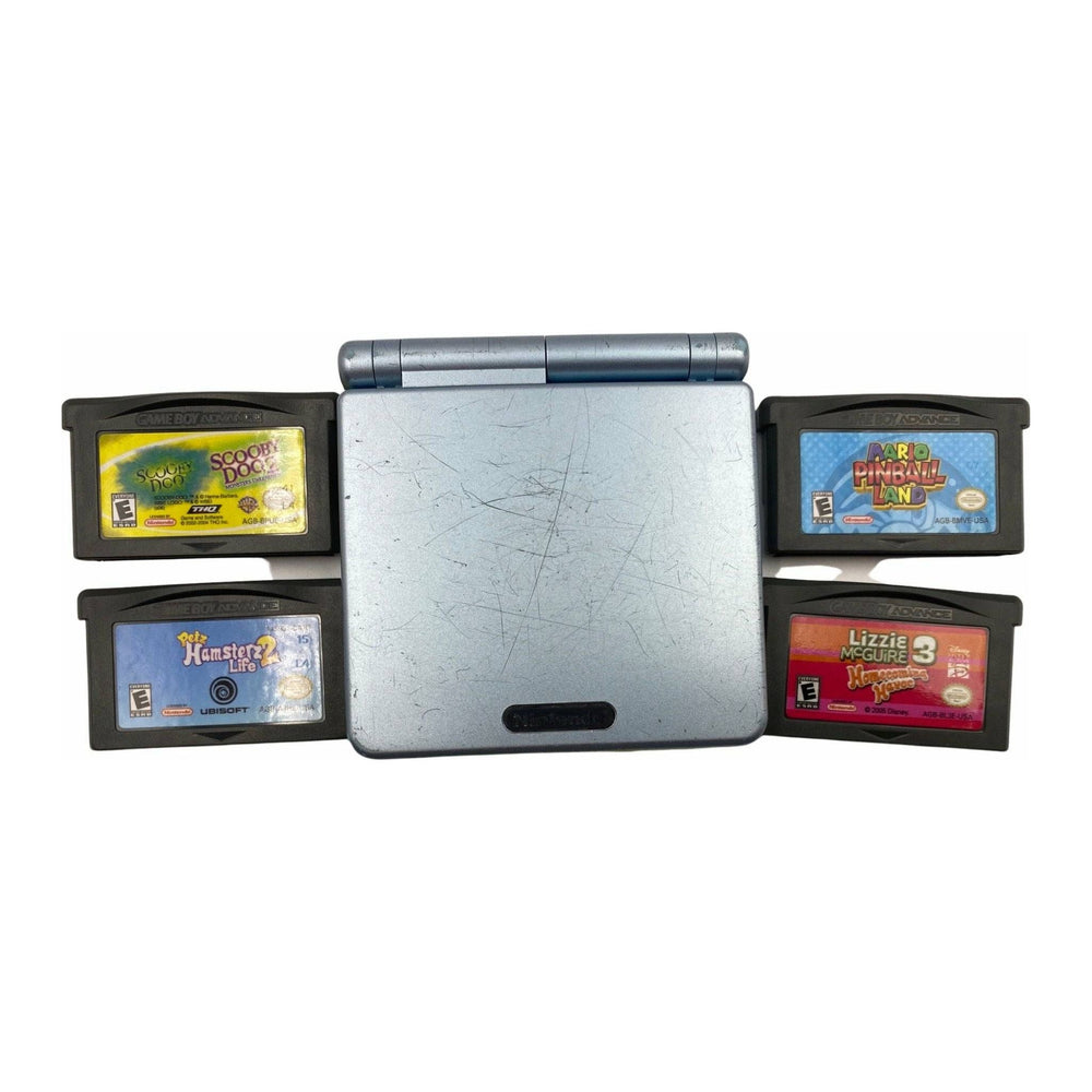 Pearl Blue GameBoy Advance SP [AGS-101] (Game Bundle) (Online Order Only)