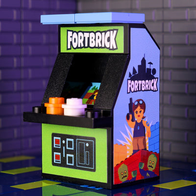 Fortbrick Arcade Machine Building Set made using LEGO parts (Online Order Only)