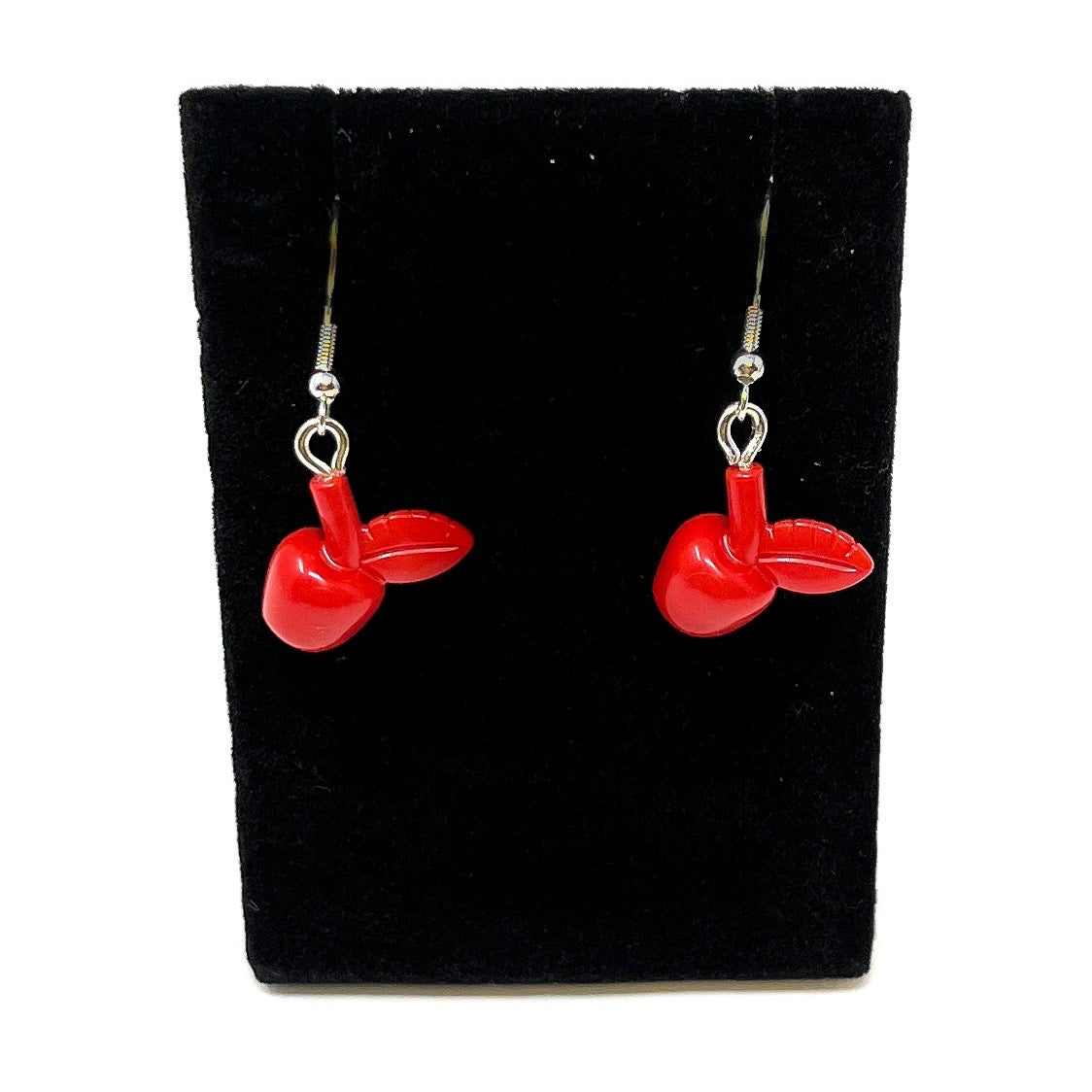 B3 Customs® Apple Earrings made from LEGO Bricks (Online Order Only)