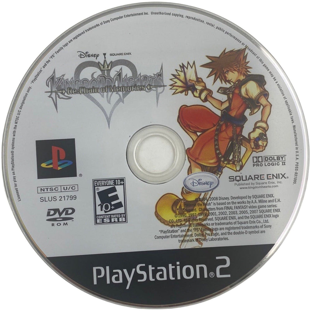 Kingdom Hearts RE Chain Of Memories - PlayStation 2 (LOOSE) (Online Order Only)