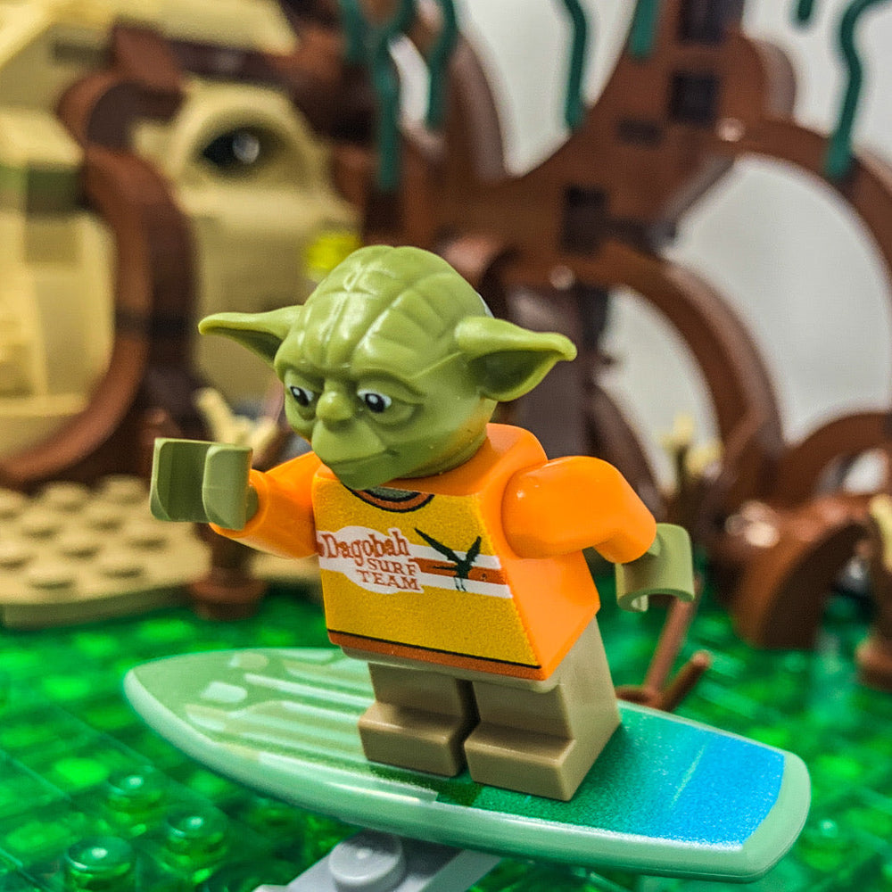 B3 Customs® Dagobah Surf Team Yoda Minifig (Limited Edition, Only 50 Made) (Online Order Only)