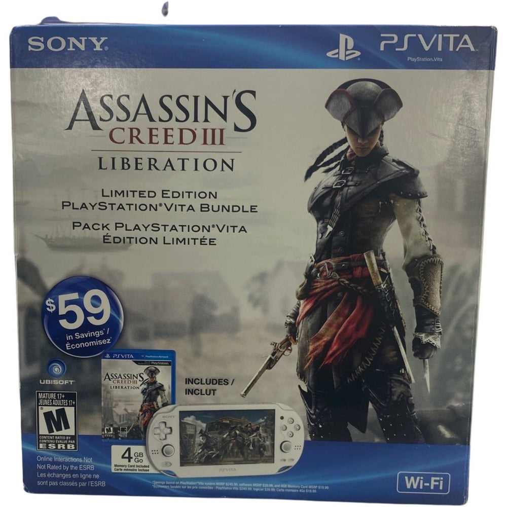 Assassin's Creed III Liberation PlayStation Vita Wi-Fi Bundle (Online Order Only)