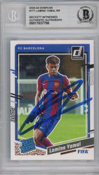 Graded 2023-24 Panini Donruss Lamine Yamal #RR Rated Rookie Signed Rookie RC Soccer Card Beckett BAS BGS Auto Auth Authentic COA (ONLINE ORDER ONLY)