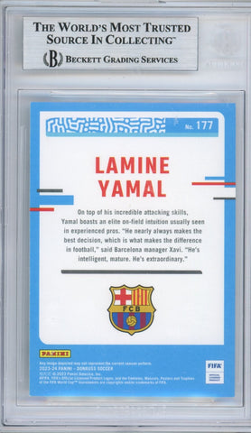 Graded 2023-24 Panini Donruss Lamine Yamal #RR Rated Rookie Signed Rookie RC Soccer Card Beckett BAS BGS Auto Auth Authentic COA (ONLINE ORDER ONLY)
