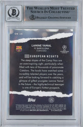 Graded 2023-24 Topps UCC Lamine Yamal #EN10 European Nights Signed Rookie RC Soccer Card Beckett BAS BGS Auto 10 (ONLINE ORDER ONLY)
