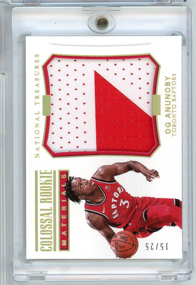 2017 Panini National Treasures Colossal Rookie Materials OG Anunoby #CRM-25 /25 Player Worn Relic Rookie RC Basketball Card (ONLINE ORDER ONLY)