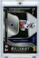 2022 Panini Spectra Radiant Rookie Jalen Tolbert #RAD-JTO /25 RPA Autographed Rookie RC Football Card (ONLINE ORDER ONLY)