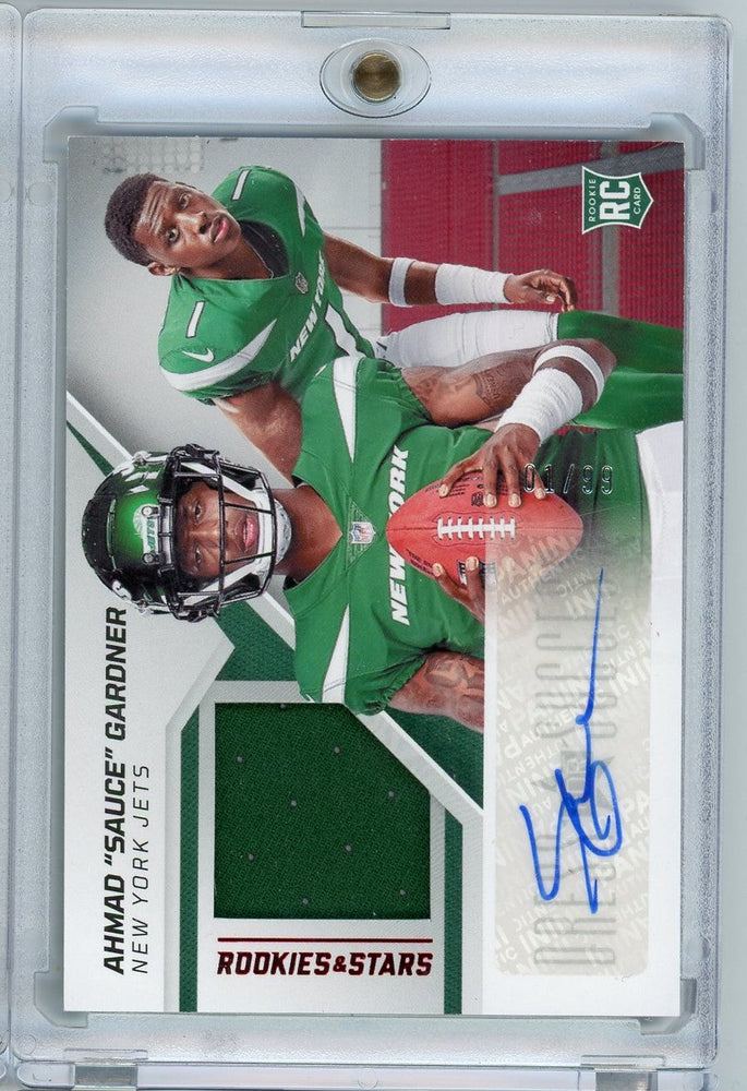 2022 Panini Rookies & Stars Dress for Success Sauce Gardner #DS-AG 01/99 Autographed Rookie RC Football Card (ONLINE ORDER ONLY)